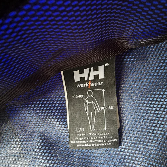 Helly Hansen Chelsea Workwear Waterproof Windbreaker Lined Jacket Mens Large - Picture 10 of 11